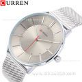 Curren 8303 Ultra Thin Men's Wristwatch Stainless Steel Sport Casual Wrist Watches Rose Gold Waterproof Luxury Man Clock Reloj